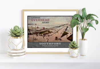 Southport - Chemin de fer aérien - 11X14" Premium Art Print