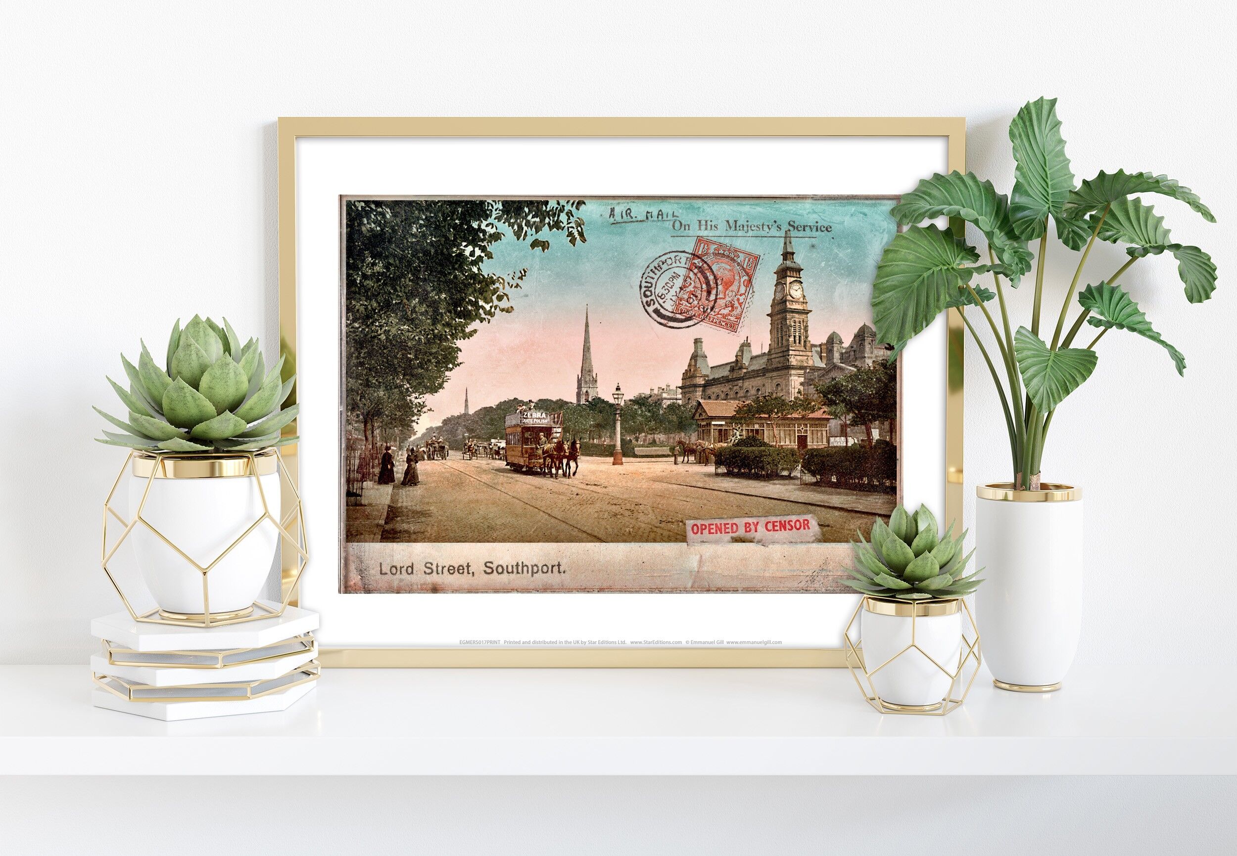 Lord Street - Southport - 11 x 14" stampa d'arte premium