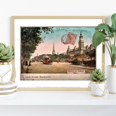 Lord Street – Southport – Premium-Kunstdruck im Format 11 x 14 Zoll