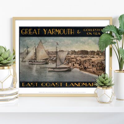 Great Yarmouth e Gorleston-On-Sea - Stampa artistica premium