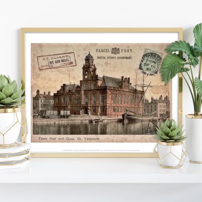 Town Hall And Quey - Great Yarmouth - Premium Art Print