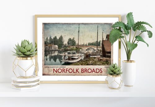 Norfolk Broads - Wroxham - 11X14” Premium Art Print