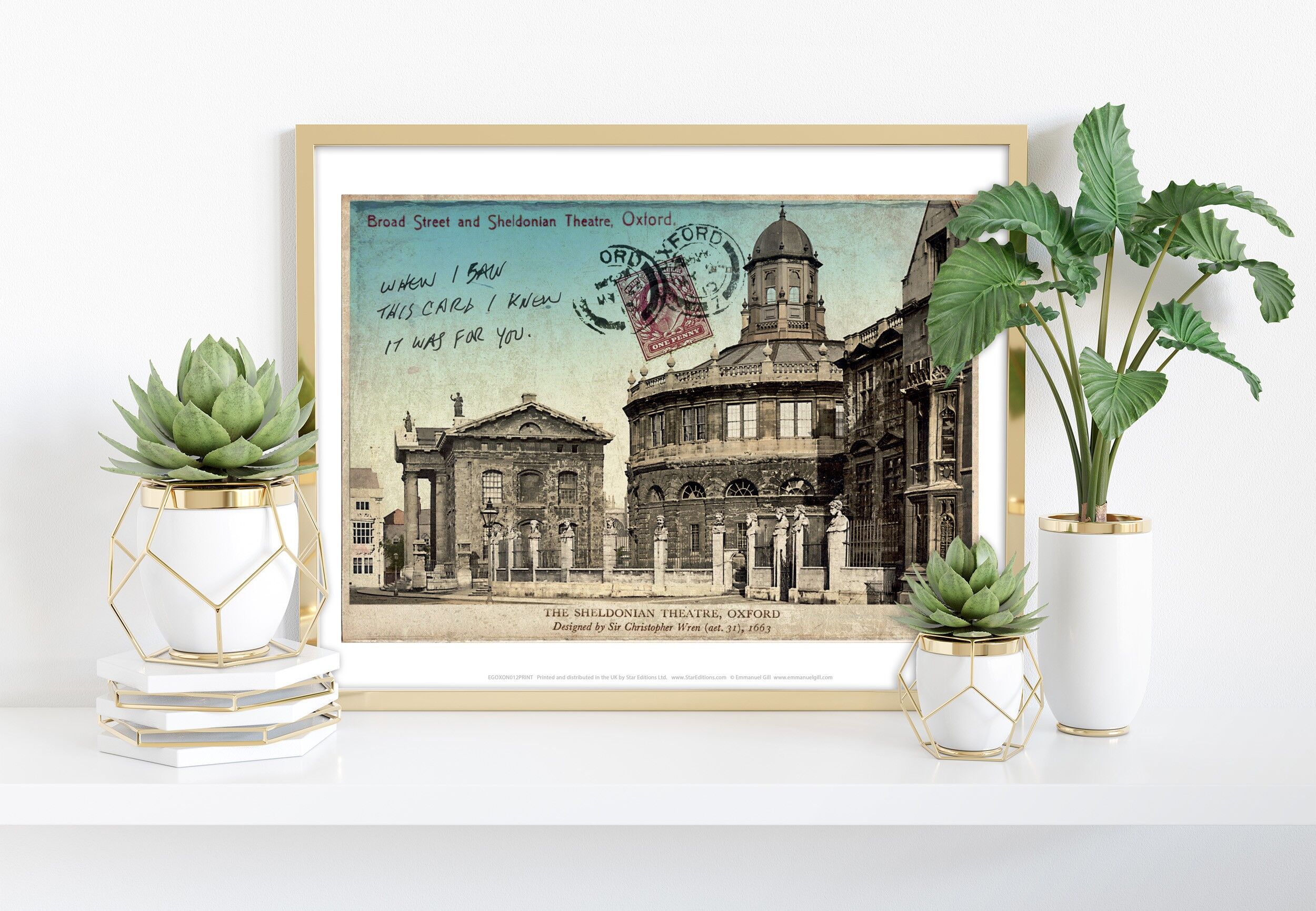 The Sheldonian Theatre - Oxford - 11X14” Premium Art Print