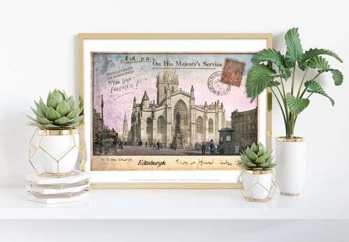 St Giles Church - Edinburgh - 11X14” Premium Art Print