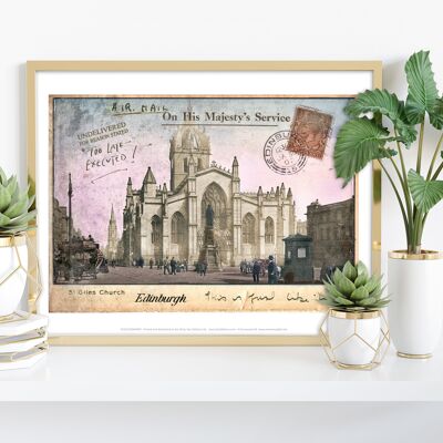 St Giles Church - Edinburgh - 11X14” Premium Art Print