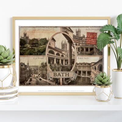 Bath – Attraktionen – 11 x 14 Zoll Premium-Kunstdruck