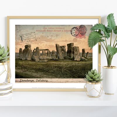 Stonehenge, Sailsbury - Wiltshire - 11X14” Premium Art Print