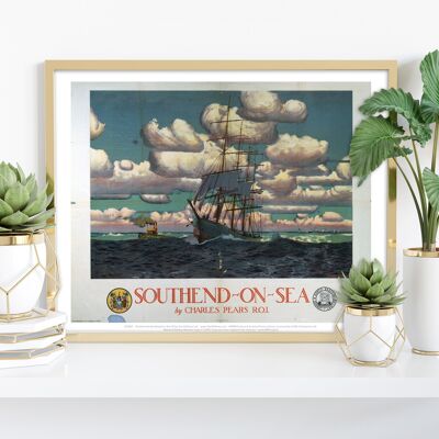 Southend On Sea By Charles Pears` - 11X14” Premium Art Print