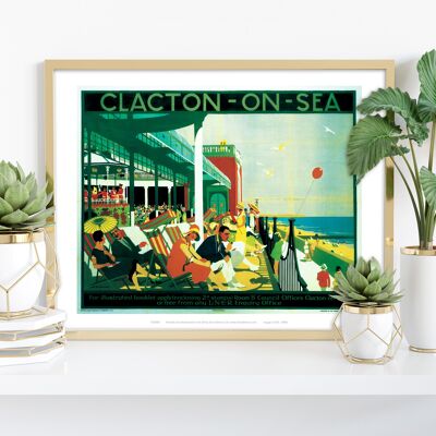 Clacton On Sea Seafront - 11X14” Premium Art Print