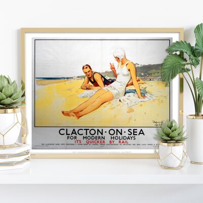 Clacton-On-Sea pour des vacances modernes - Impression artistique Premium