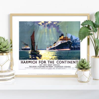 Harwich per il continente - Stampa artistica premium 11 x 14".