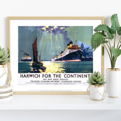 Harwich For The Continent - 11X14” Premium Art Print