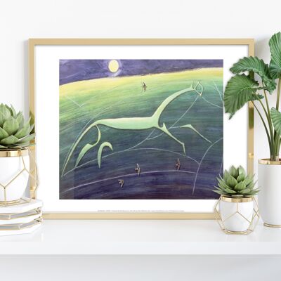 Uffington White Horse – Premium-Kunstdruck im Format 11 x 14 Zoll