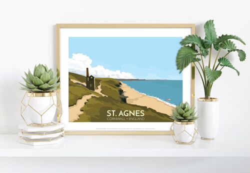 St Agnes, Cornwall - 11X14” Premium Art Print