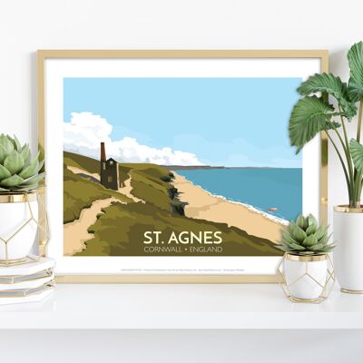 St. Agnes, Cornwall – Premium-Kunstdruck im Format 11 x 14 Zoll