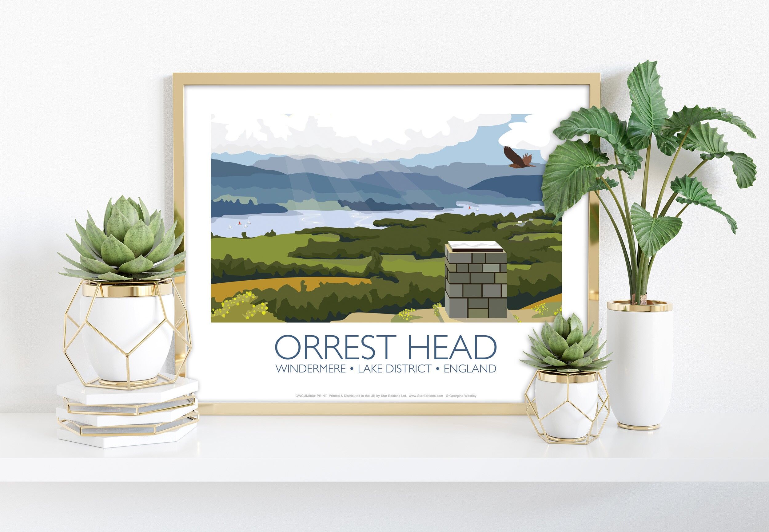 Viste da Orrest Head - Lake District - Stampa d'arte premium