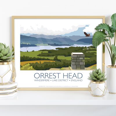 Vues d'Orrest Head - Lake District - Impression artistique Premium