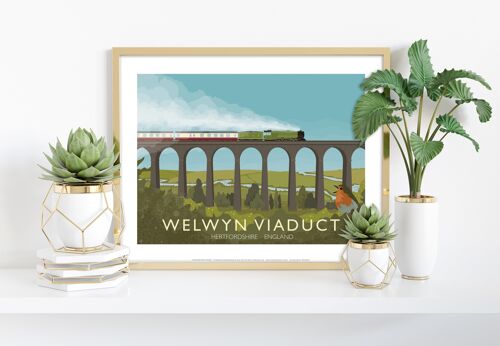 Welwyn Viaduct - Hertfordshire - 11X14” Premium Art Print
