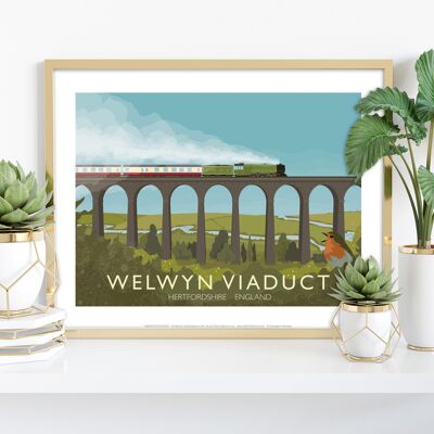 Welwyn-Viadukt – Hertfordshire – 11 x 14 Zoll Premium-Kunstdruck