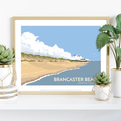Brancaster Beach - Norfolk - Stampa d'arte premium 11 x 14".