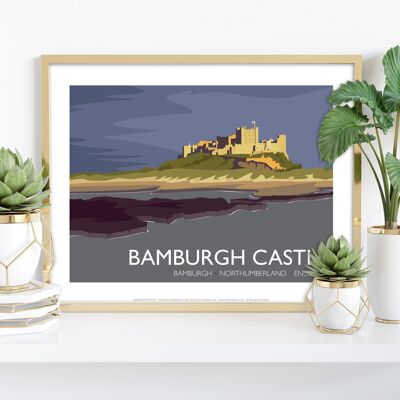 Castello di Bamburgh - Northumberland - Stampa d'arte premium 11 x 14".