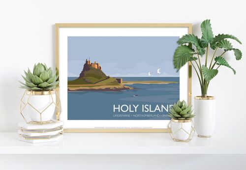 Holly Island - Northumberland - 11X14” Premium Art Print