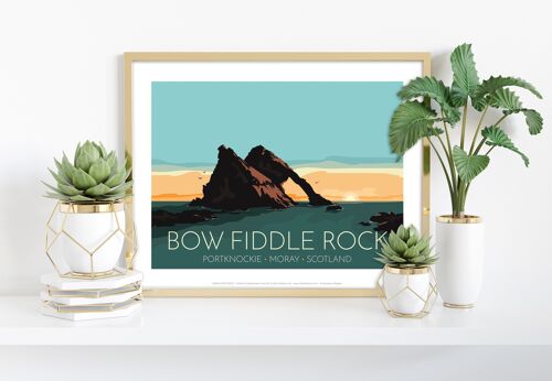 Bow Fiddle Rock - Scotland - 11X14” Premium Art Print