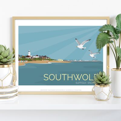 Soutwold – Suffolk – Premium-Kunstdruck, 27,9 x 35,6 cm