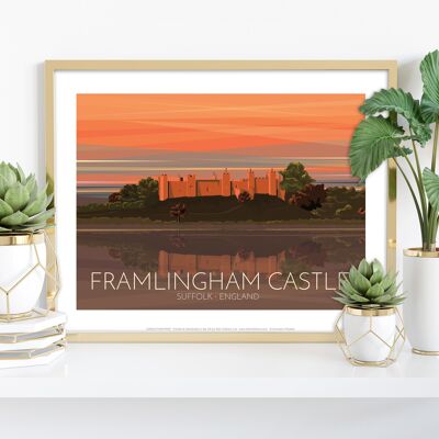 Framlingham Castle – Suffolk – Premium-Kunstdruck, 27,9 x 35,6 cm