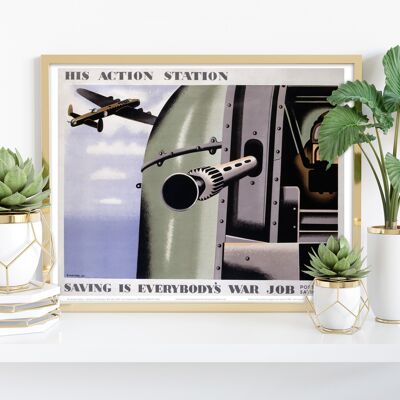 Action Station – Premium-Kunstdruck im Format 11 x 14 Zoll