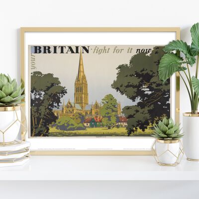 Großbritannien – Kämpfe darum – Premium-Kunstdruck, 27,9 x 35,6 cm