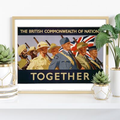 Commonwealth delle nazioni insieme - 11 x 14" stampa d'arte premium