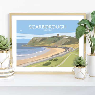 Scarborough – North Bay – Premium-Kunstdruck im Format 11 x 14 Zoll
