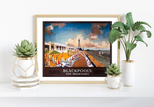 Blackpool New Promenades - 11X14” Premium Art Print