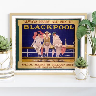 Blackpool Three Ladies – Premium-Kunstdruck im Format 11 x 14 Zoll