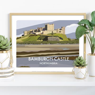 Castillo de Bamburgh - Northumbria - 11X14" Premium Art Print