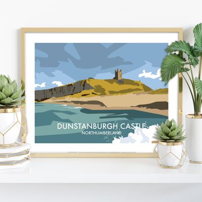 Château de Dunstanburgh - Northumberland - Impression artistique Premium