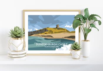 Château de Dunstanburgh - Northumberland - Impression artistique Premium