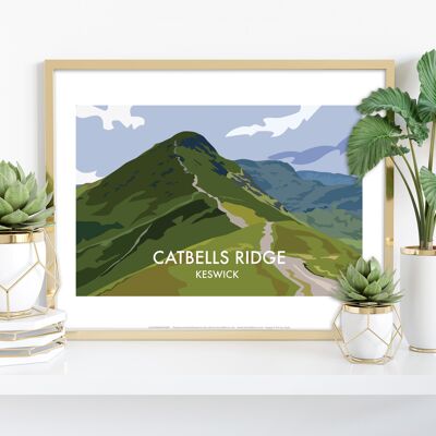 Catbells Ridge - Keswick - 11X14" Premium Art Print
