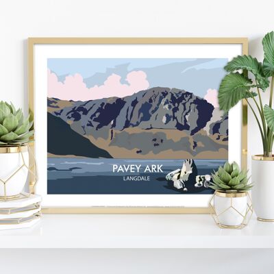 Pavey Ark – Langdale – 11 x 14 Zoll Premium-Kunstdruck