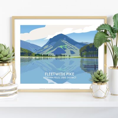 Fleetwith Pike - Western Fells - Impresión de arte premium de 11X14"