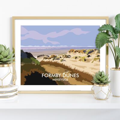 Dunas de Formby - Merseyside - Impresión de arte premium de 11X14"