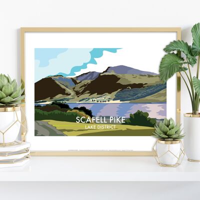 Scafell Pike - Distrito de los lagos - 11X14" Premium Art Print