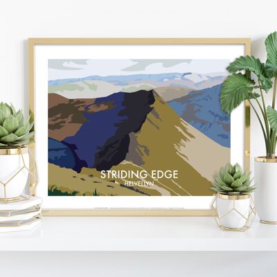 Striding Edge - Helvellyn - Impresión de arte premium de 11X14"