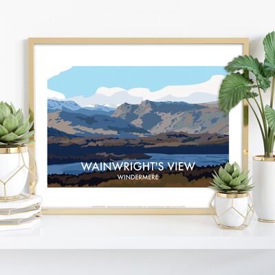 Wainwrights View – Windermere – Premium-Kunstdruck, 27,9 x 35,6 cm