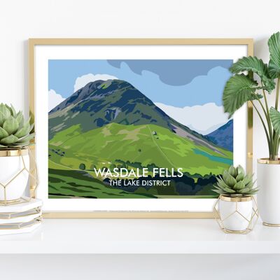Wasdale Fells - El Distrito de los Lagos - 11X14" Premium Art Print
