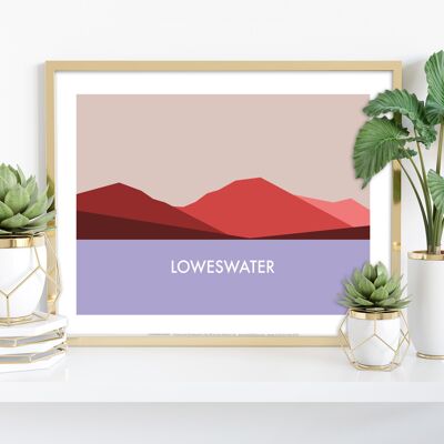 Loweswater - Impression artistique de qualité supérieure 11 x 14 po