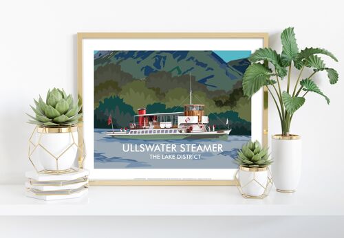 Ullswater Steamer - The Lake District - Premium Art Print