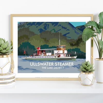 Ullswater Steamer - Le Lake District - Impression artistique Premium