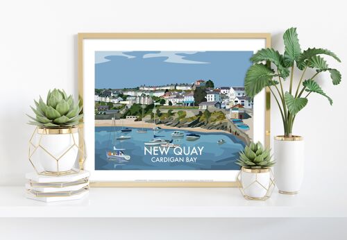 New Quay - Cardigan Bay - 11X14” Premium Art Print